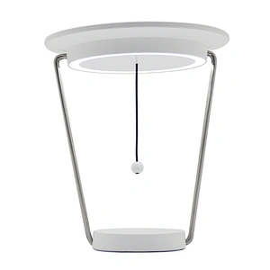 Led Round table mirror 360 degree rotation detachable  3 Color Lighting  Modes Intelligent Touch makeup mirror with lamp