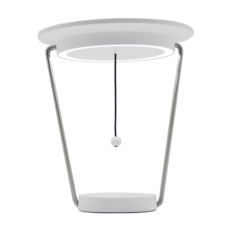 Led Round table mirror 360 degree rotation detachable  3 Color Lighting  Modes Intelligent Touch makeup mirror with lamp