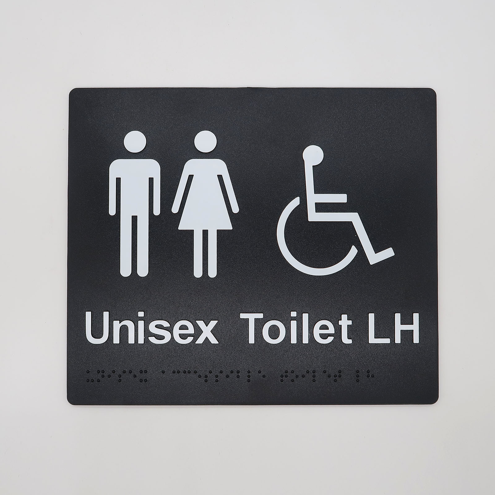 Braille Sign Unisex Toilet LH