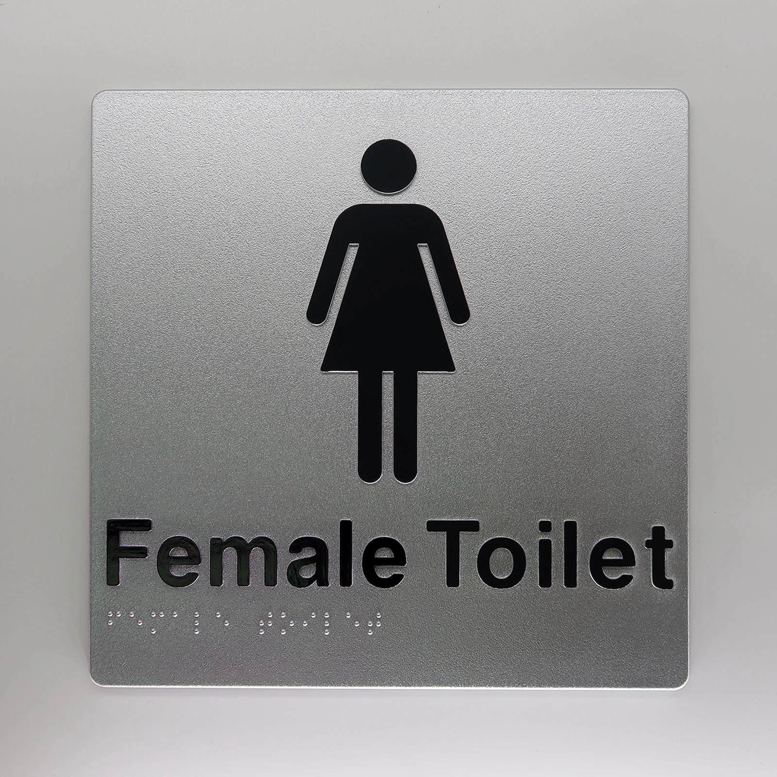 Female Toilet Braille Sign