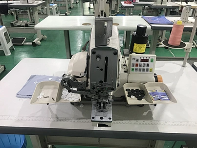 attaching button machine