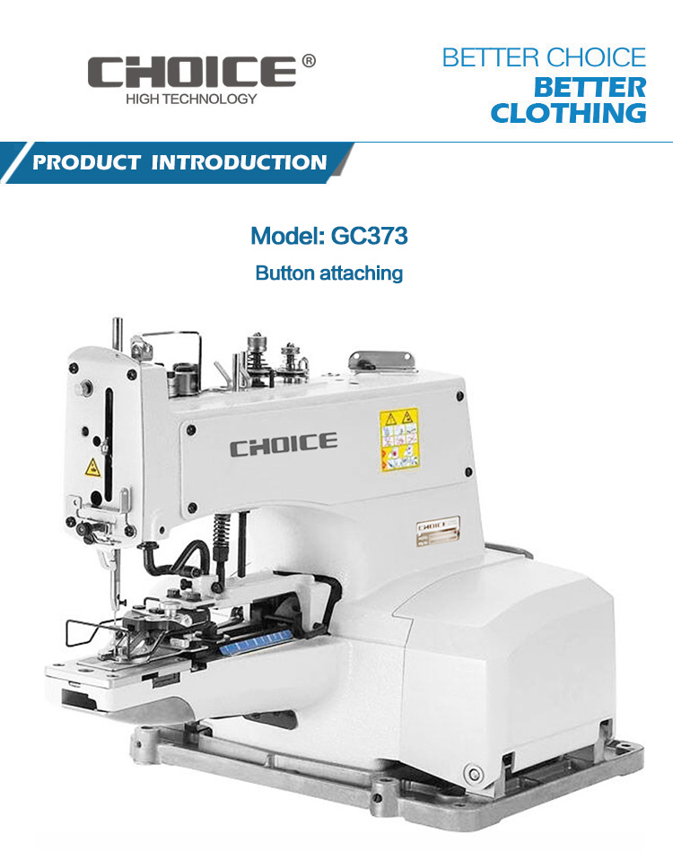 High Speed GC373 Button Attaching Industrial Sewing Machine
