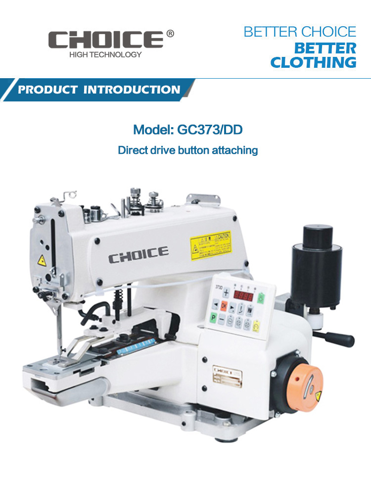 GOLDEN CHOICE High Speed GC373/DD Direct-drive Button Attaching Industrial Sewing Machine