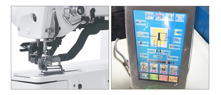 Good Condition GOLDEN CHOICE GC1790A Automatic Electronic touch screen straight button holer sewing machine