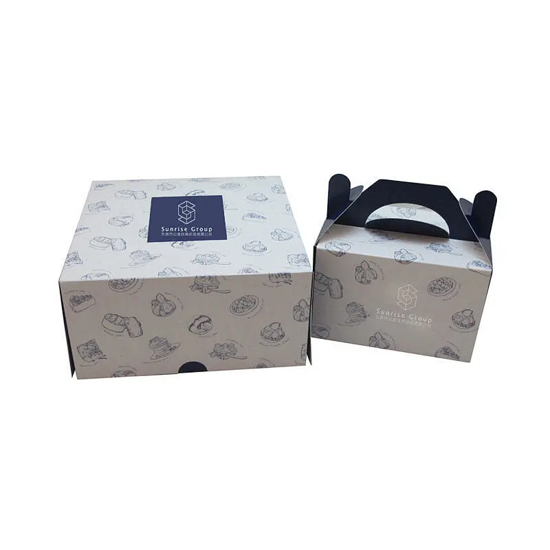 portable muffin box cup cake box dessert pastry paper cup packaging box