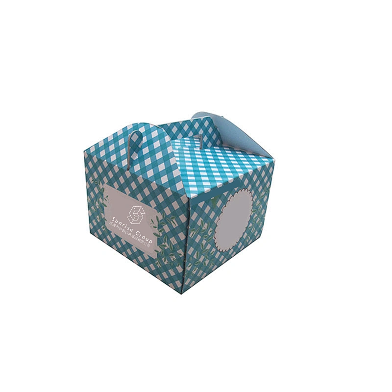 Portable Pastry Box Disposable Four Inch 4 Inch 6 In 8 Inch Baking Packaging Mousse Packaging Box Customization