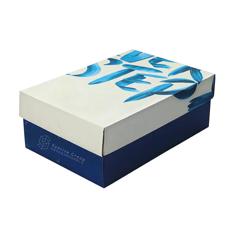 Shoe Box，professional custom paper packaging box printing box，box bottom with box lid， printing box，