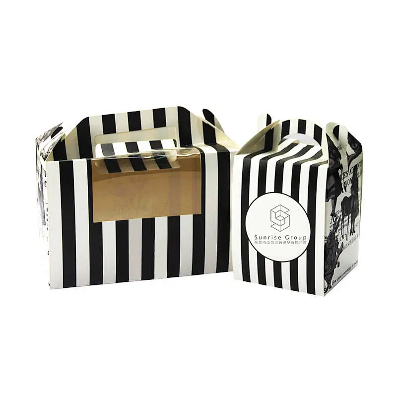 Bread box,paper box,Food paper box，cake box，Portable cake box，Portable paper box for baking pastry