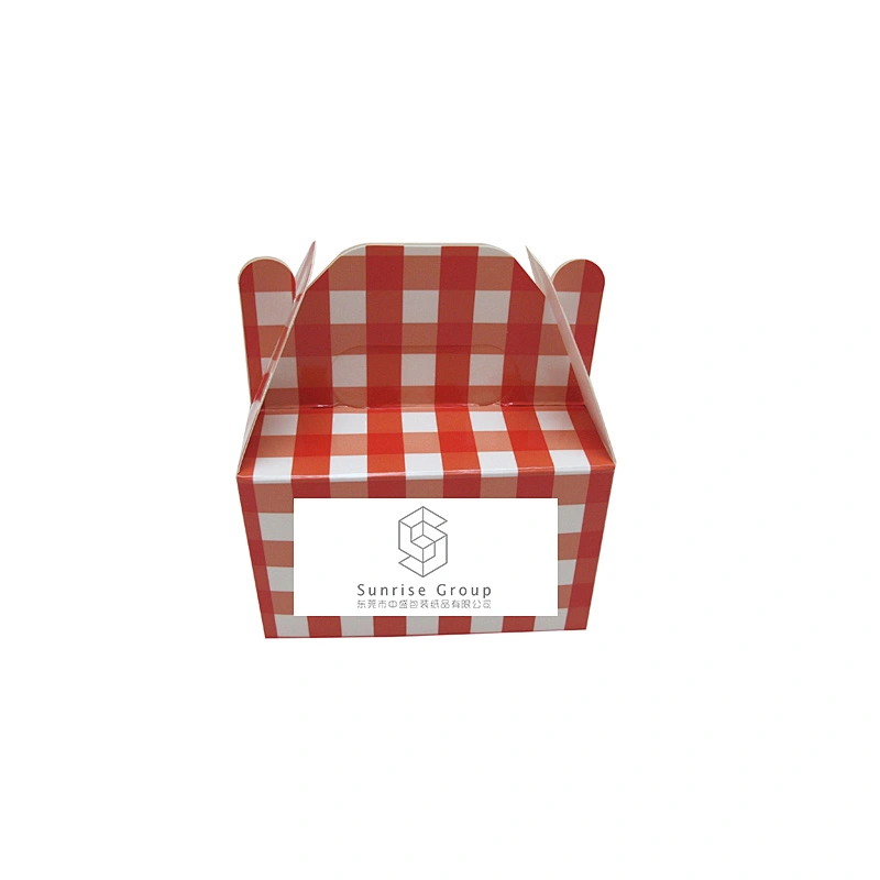 Red Hot Selling Customized Cake Packaging Box With Handle