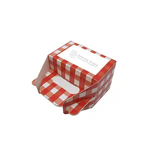 Red Hot Selling Customized Cake Packaging Box With Handle