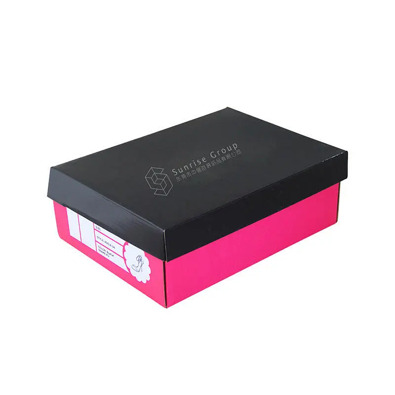shoe box,Shoe box Paper box Foldable shoe box with hard clamshell shoe box Paper drawer storage box Children's shoes