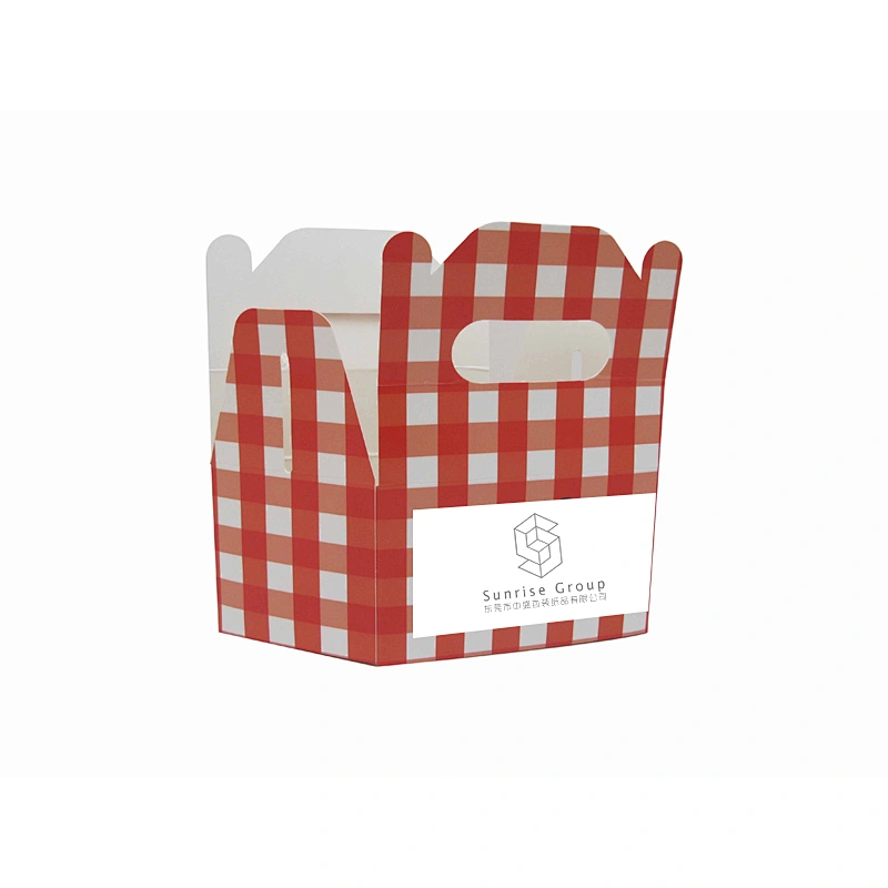 Red Hot Selling Customized Cake Packaging Box With Handle