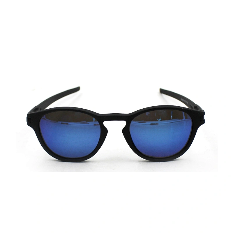 2021 New fashion custom logo mirror lens rubber sunglasses