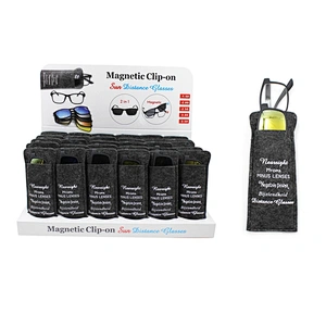 2020 Magnetic clip-on sun reading glasses