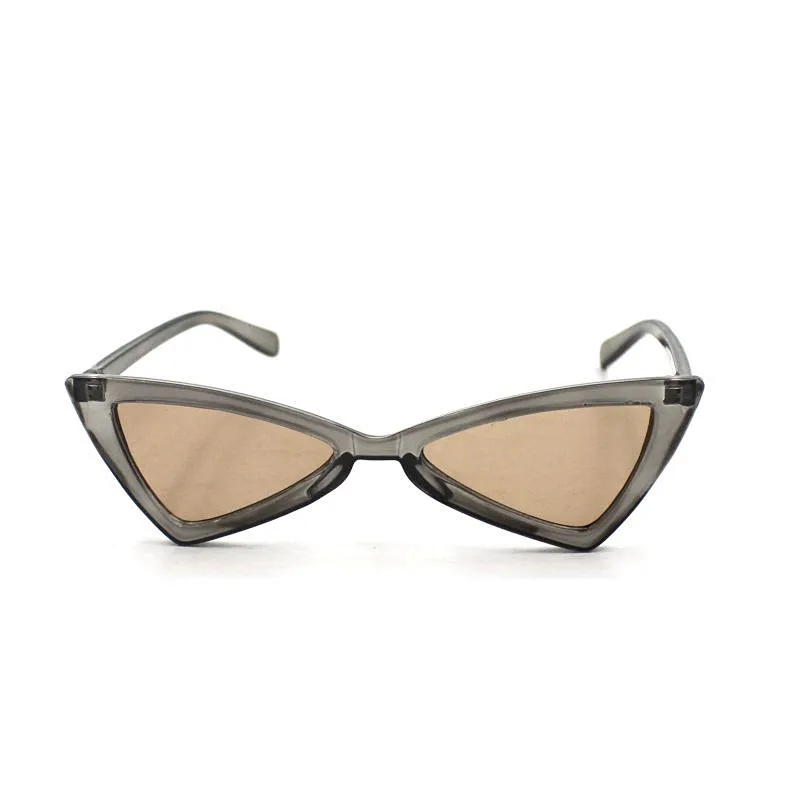 Custom plastic wholesale triangle frame women sunglasses