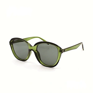 2021 retro fashion summer color trans green frame sunglasses