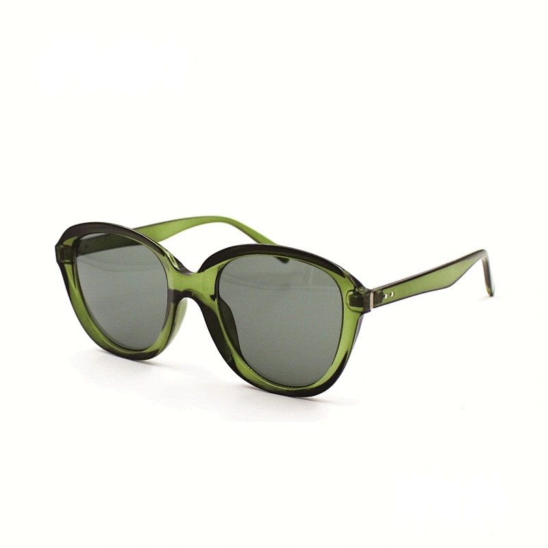 2021 retro fashion summer color trans green frame sunglasses