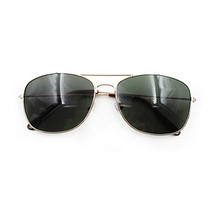 2019 retro custom logo gold metal sunglasses