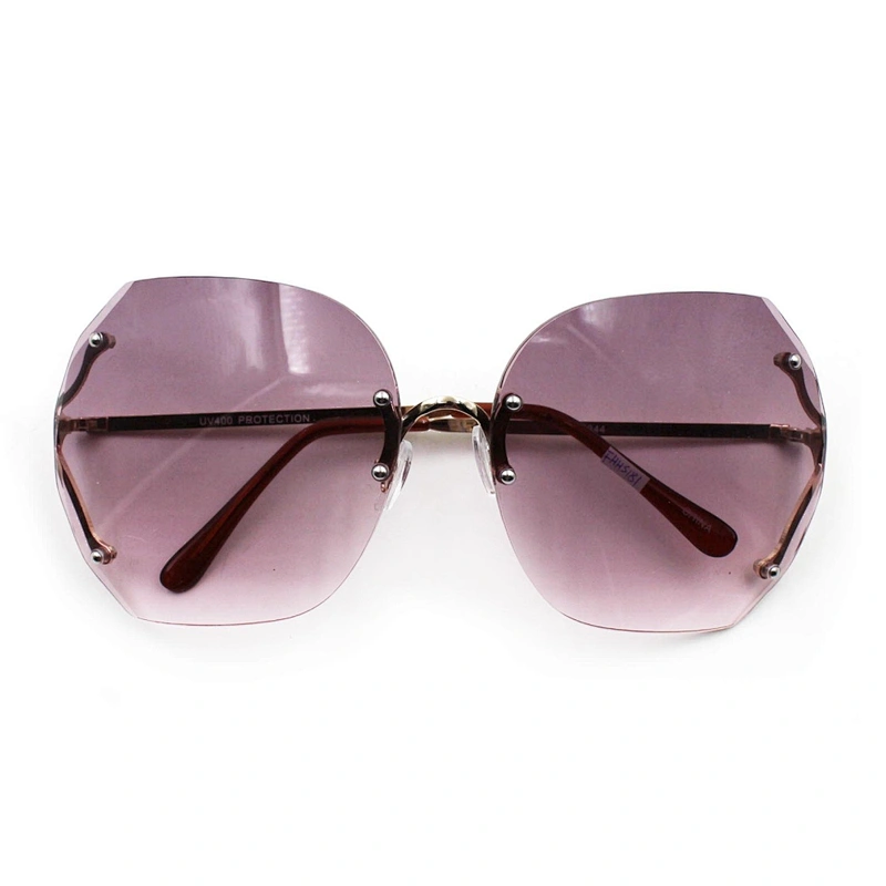 New trendy vintage no frame sunglasses for women