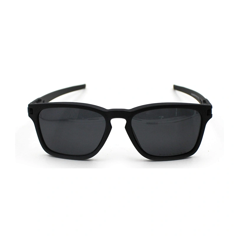 Rectangle rubberized UV400 retro men women sunglasses