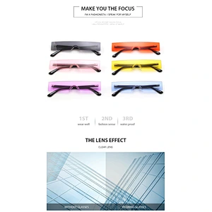 UNOC 2021 Style Woman Sunglasses PC Lens Rimless Small Frame Sun Glasses Shades Sunglasses For Men Women