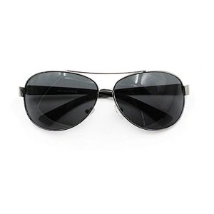 China fashion manufacture silver metal frame sunglasses