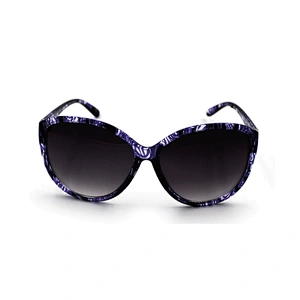 2019 vintage fashion blue trans print sunglasses