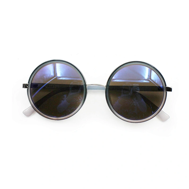 Wholesale fashion round frame unisex sunglasses