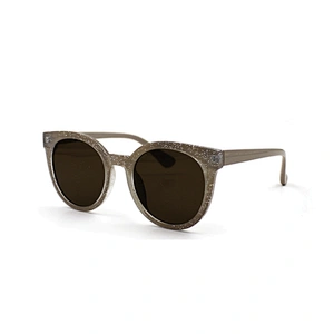 Shiny thin custom PC frame cat eye sunglasses women