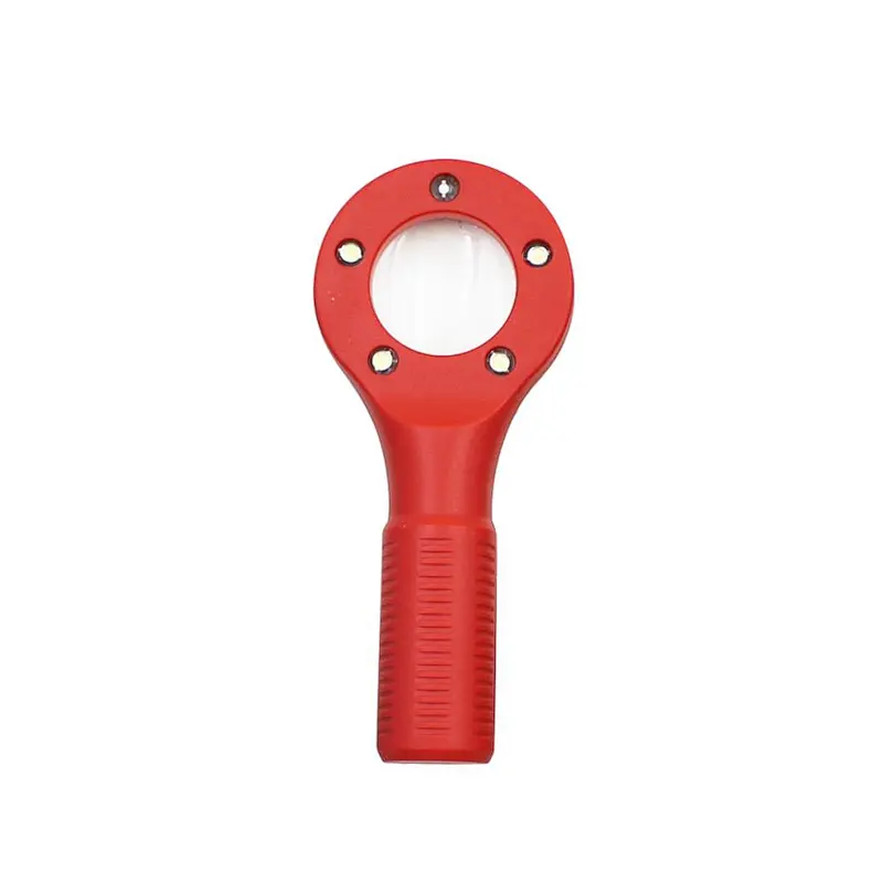 Handheld magnifying glass with light pocket magnifier glass