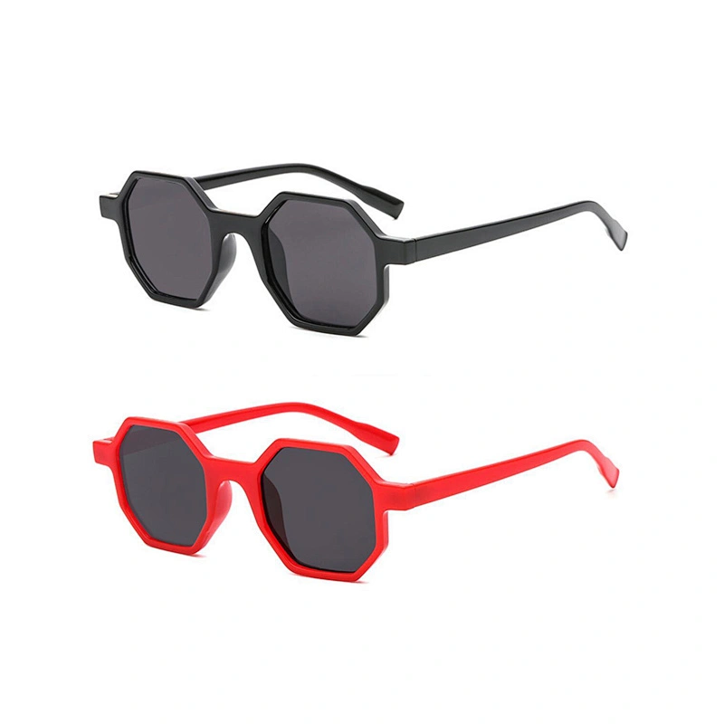 2021 fashion trendy design sunglasses hexagon women uv400 gafas de sol