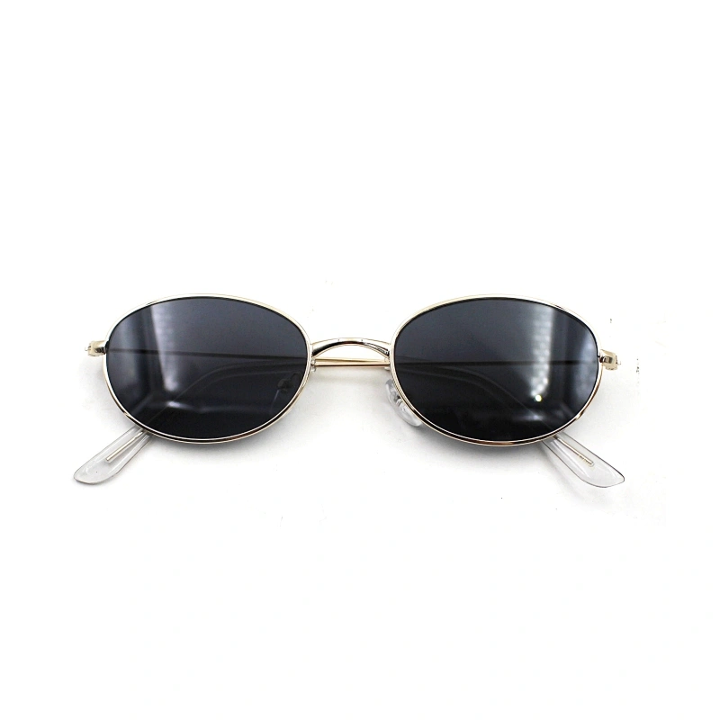 2019 women men vintage oval metal brand design sunglasses