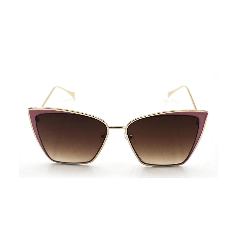Oversize unique design gradient lens geometric sunglasses