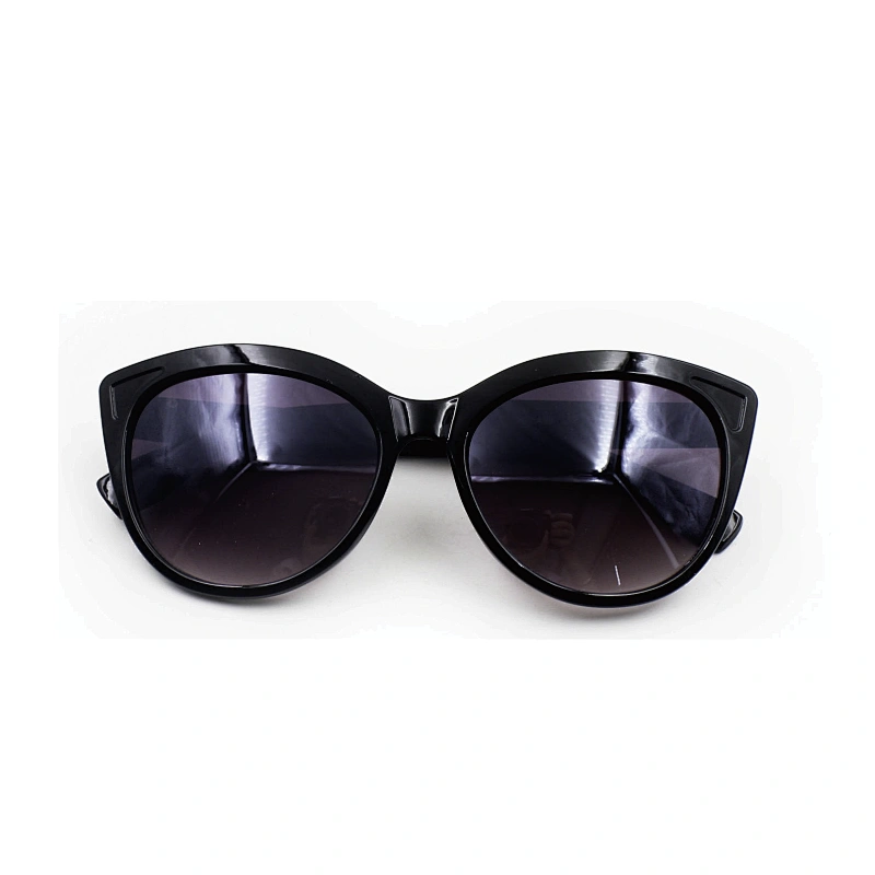 Fashion black plastic frame cat eye women sunglasses