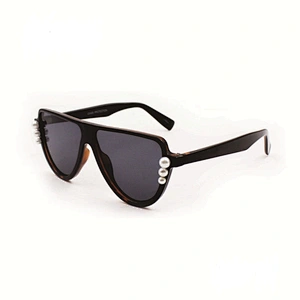 Fashion women ladies vintage pearl decoration sunglasses