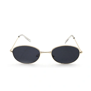 2019 women men vintage oval metal brand design sunglasses