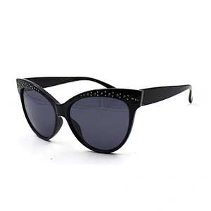 Fashion custom PC diamond cat eye frame sunglasses