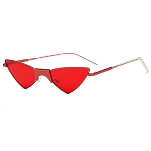 UNOC Cheap Cat Eye Sun Glasses Small Frame Triangle Shape Sunglasses Designers Fashion Unisex Sunglasses