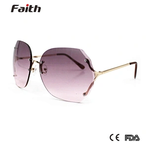 New trendy vintage no frame sunglasses for women
