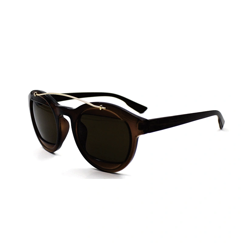 High quality metal bridge half lens sunglasses