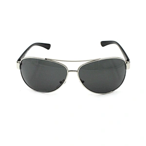 China fashion manufacture silver metal frame sunglasses