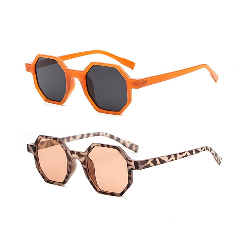 2021 fashion trendy design sunglasses hexagon women uv400 gafas de sol