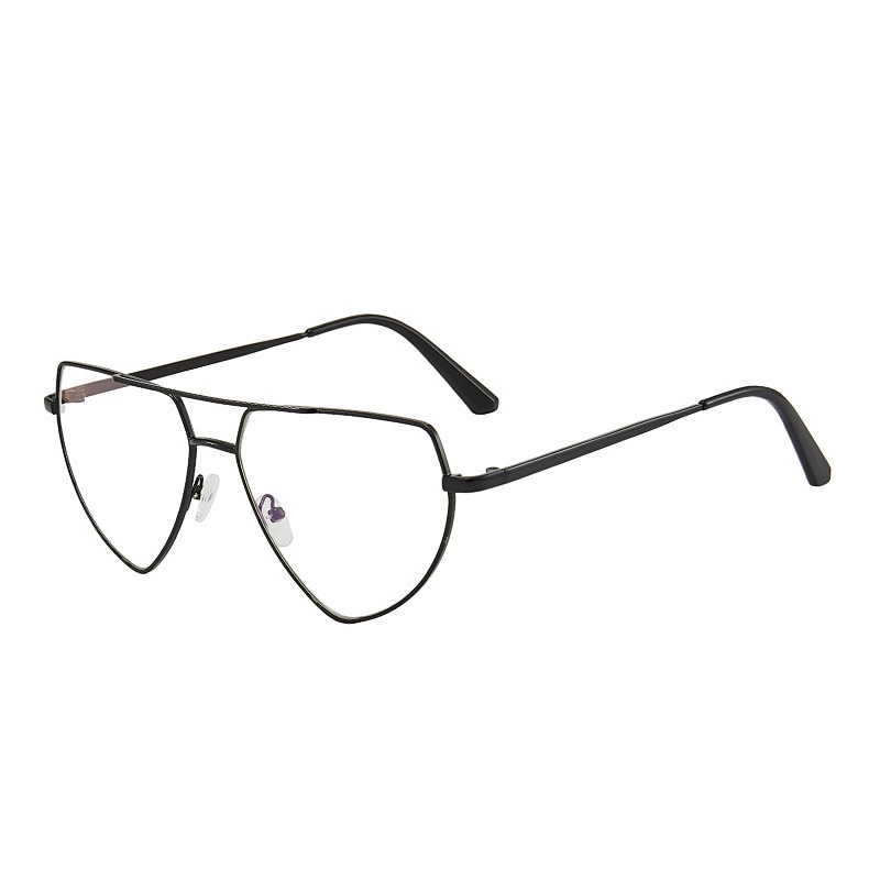 UNOC 2021 Polygonal Sharp Corners Sun Glasses Metal Sea Color Lens Eyewear Shade Womens Sunglasses For Party