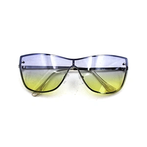 Custom logo metal vintage gradient lens sunglasses