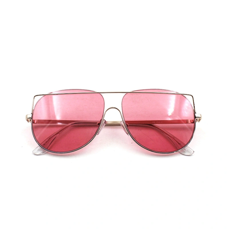 Personality travel color women pilot transparent sunglasses