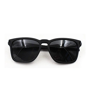 Rectangle rubberized UV400 retro men women sunglasses