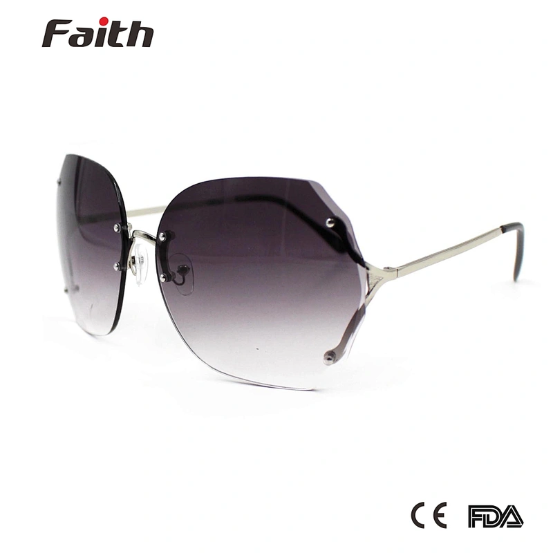 New trendy vintage no frame sunglasses for women