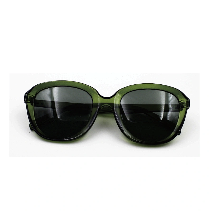 2021 retro fashion summer color trans green frame sunglasses