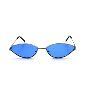 Fashion custom logo cat eye blue sunglasses