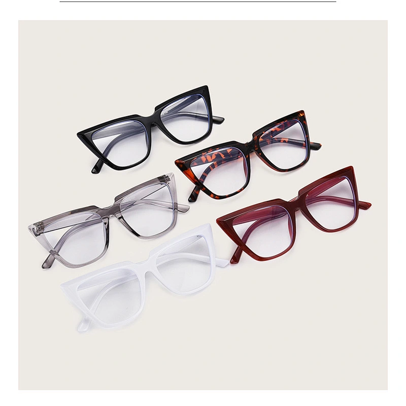 New Trendy Fashion Cat Eye Glasses Frame Computer Glasses Clear Anti Blue Light Blocking Glasses